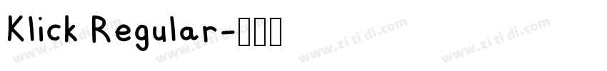 Klick Regular字体转换
